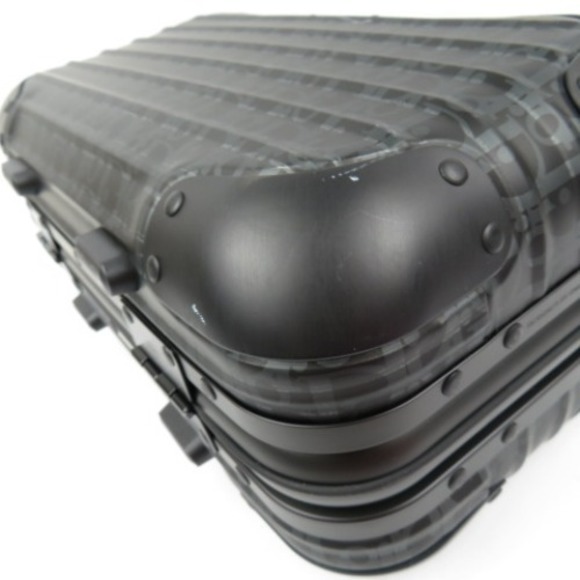 Christian Dior Rimowa Collaboration Limited Travel Bag Handbag Aluminum Black - Picture 3 of 16